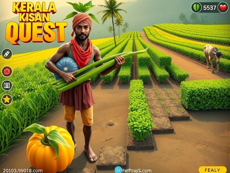 Various crops available in Kerala Kisan Quest game