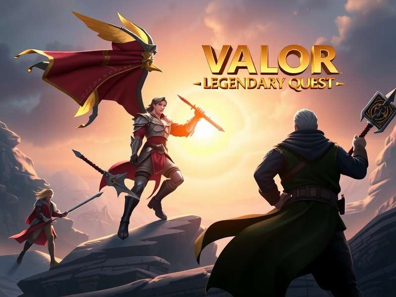 Valor S Legendary Quest game cover art showing main character in epic pose