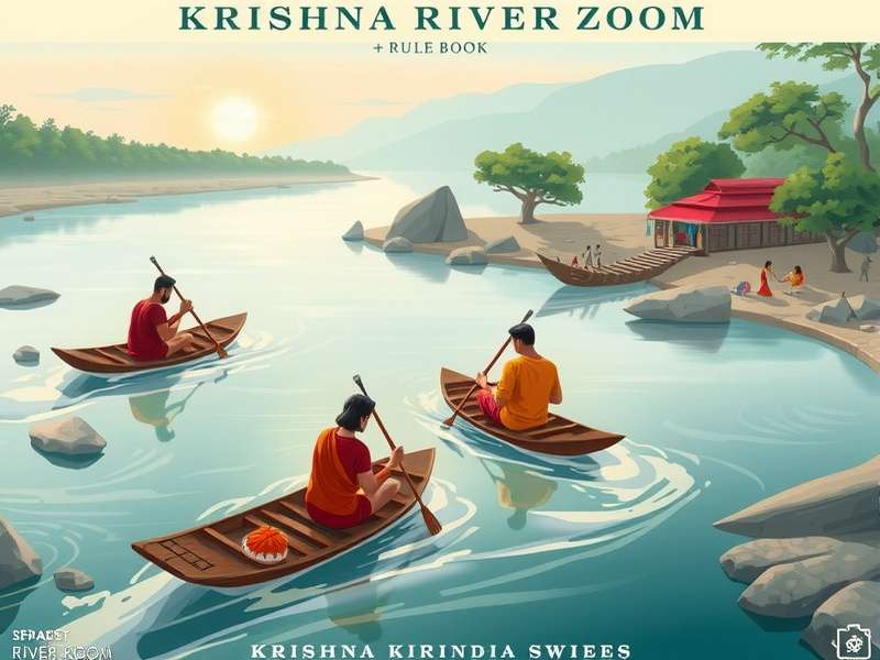 Krishna River Zoom gameplay illustration showing players navigating river