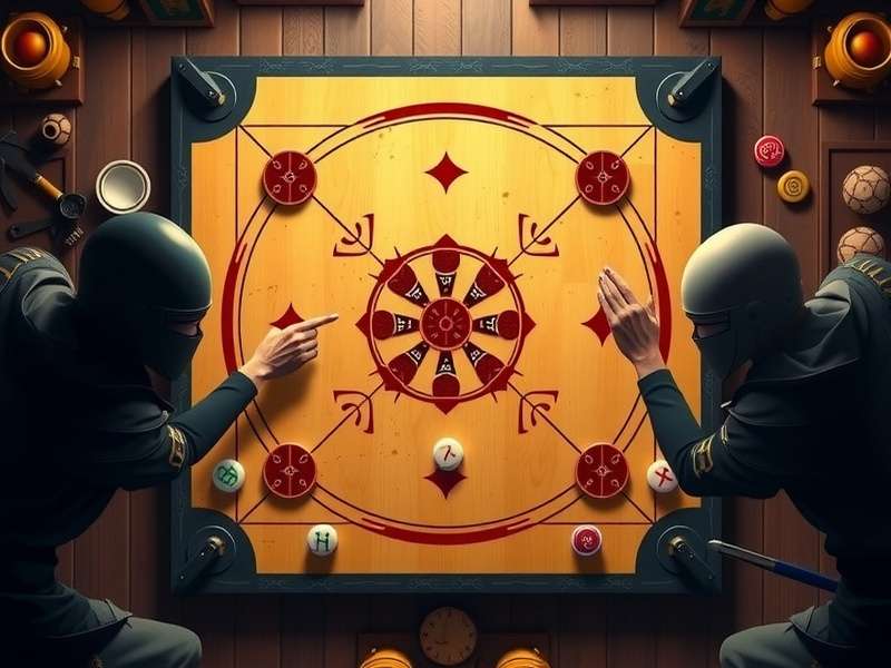 Carrom Turbo Blitz Ninja gameplay setup