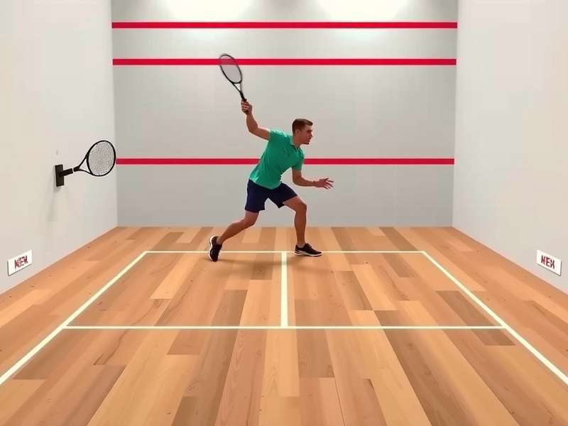 Advanced squash technique demonstration