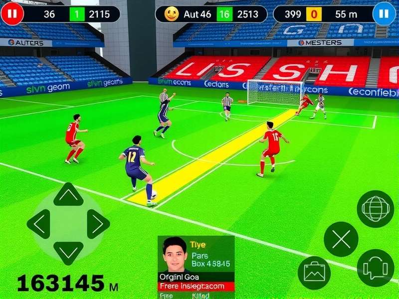 Master Dribbler Goa gameplay screenshot showing football action