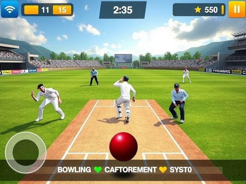 Cricket Glory Seeker bowling and fielding mechanics demonstration