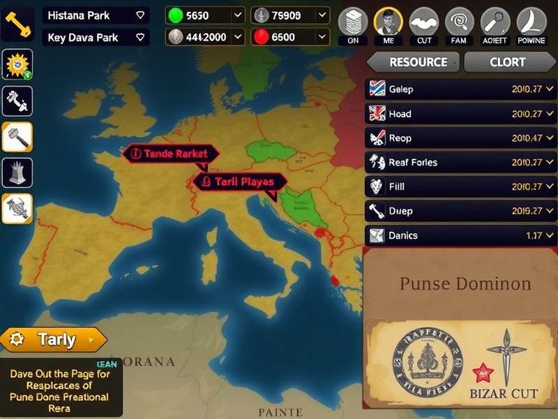 Pune Dominion Divine Conquest resource management interface