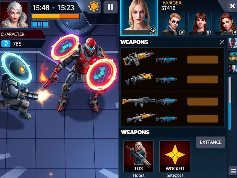 Lite Warzone Hero gameplay screenshot showing intense battle action