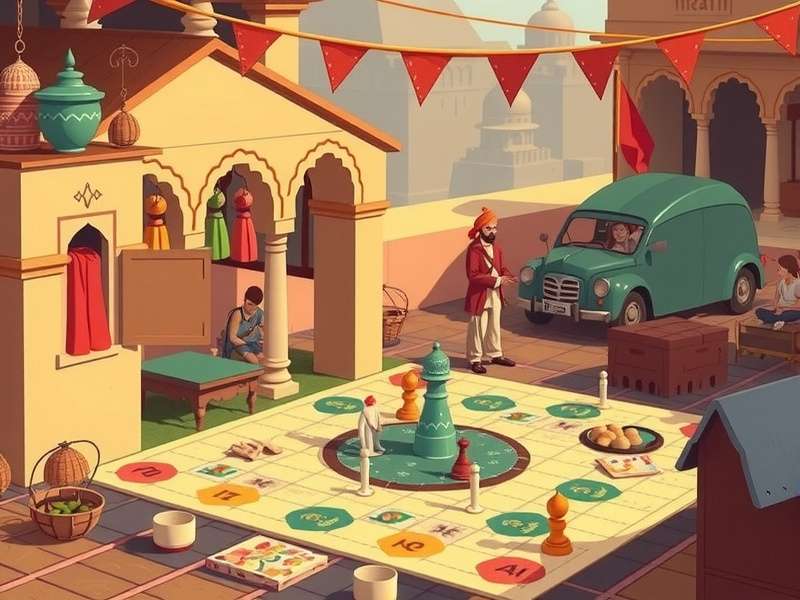 Jaipur Juggernaut Journey game components and setup