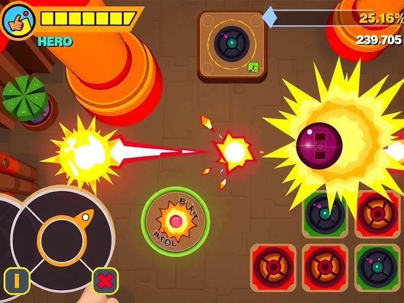 Blast Master gameplay screenshot showing explosive action