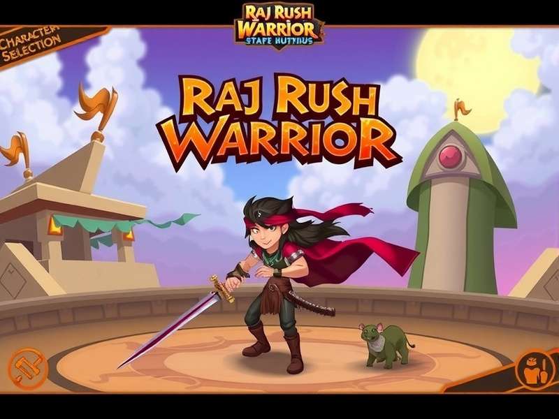 Raj Rush Warrior Character Selection Screen