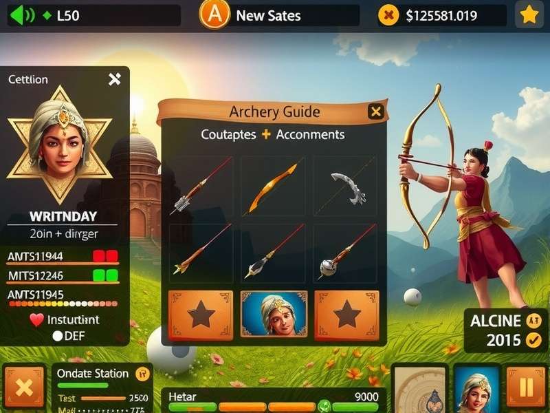 Archery Champion Indian Duel strategy guide visualization