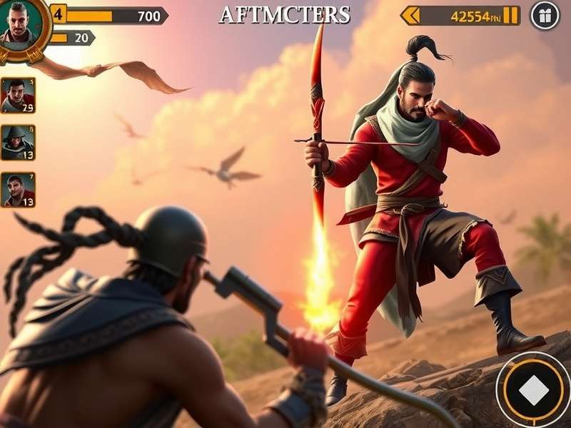 Character selection screen in Archero Fury Mughal Combatant