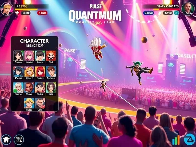 Pulse Spike Quantum Leap gameplay screenshot showing vibrant colors and dynamic action