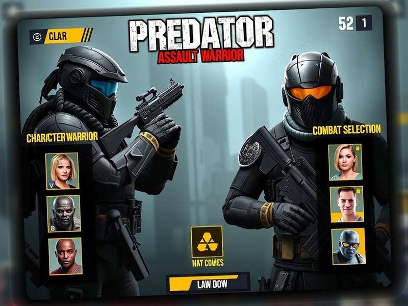 Predator Assault Warrior character selection