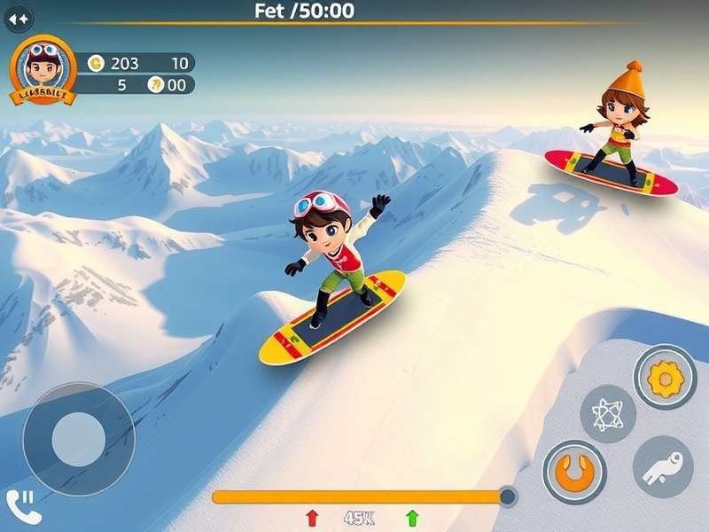Kulfi Summit Surfer gameplay showcasing mountain surfing action