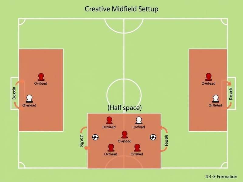 4-3-3 Formation Diagram showing creative midfield setup
