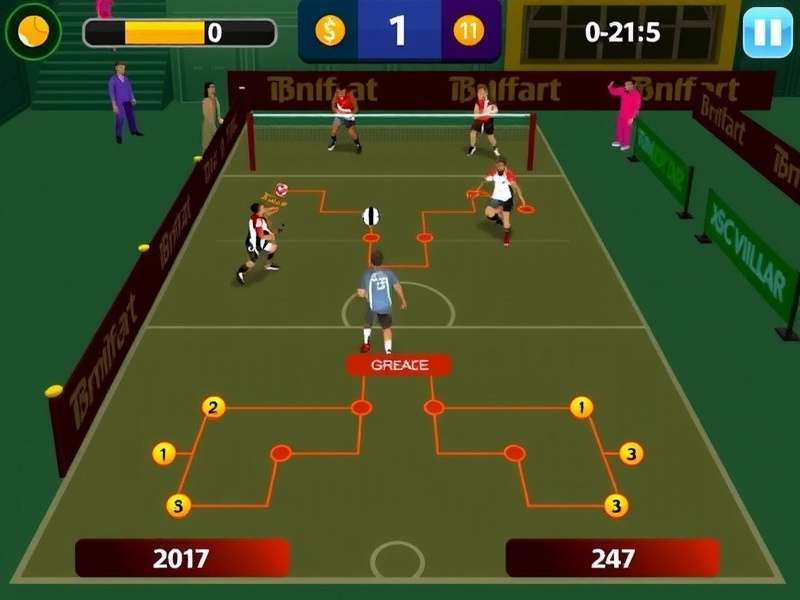 Bharat Volley Kings gameplay screenshot showing volleyball action