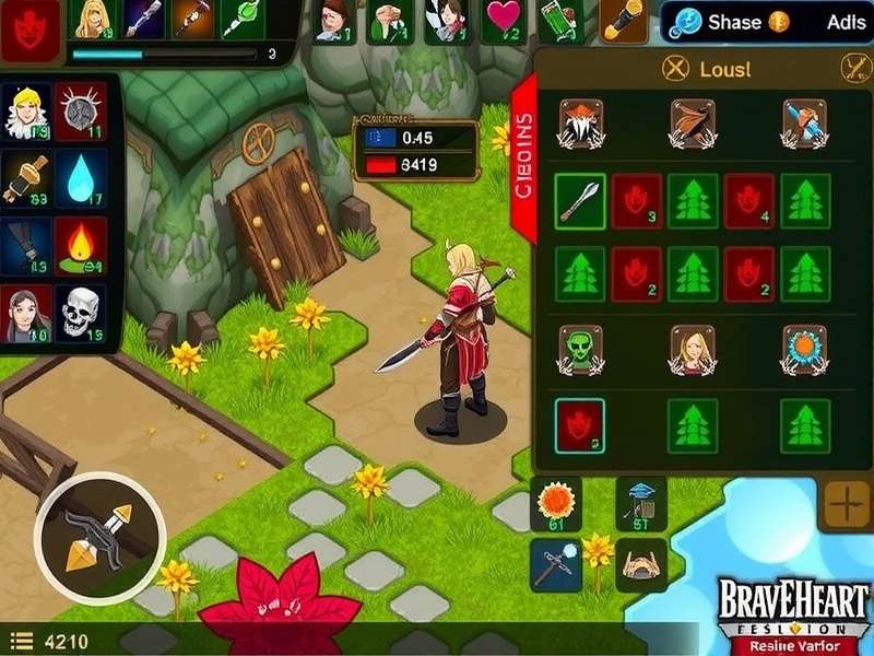 Braveheart Resolute Warrior equipment and inventory management screen