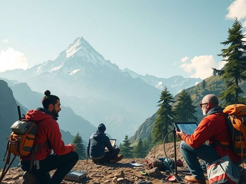 Tenacious Trekker development team working on game design