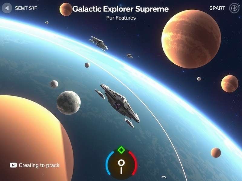Galactic Explorer Supreme gameplay screenshot showing space exploration