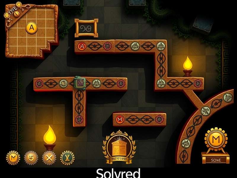 Temple Trespasser gameplay screenshot showing ancient temple exploration