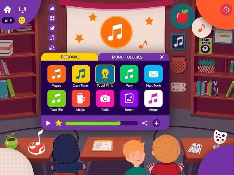 Market Melodies gameplay screenshot showing colorful interface