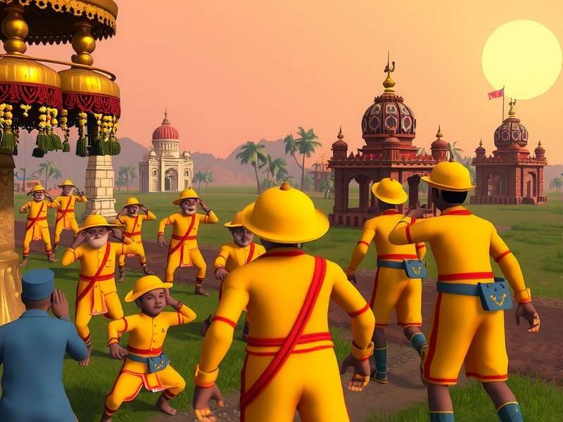 Cultural elements in Sunny Haven Hideaway showcasing Indian festivals