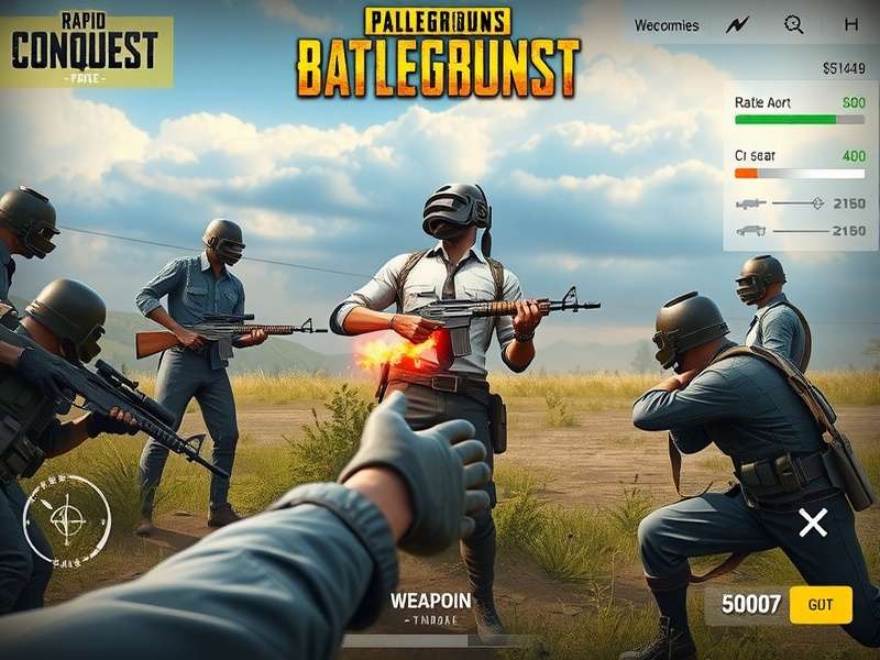 PUBG Rapid Conquest squad coordination in final circle