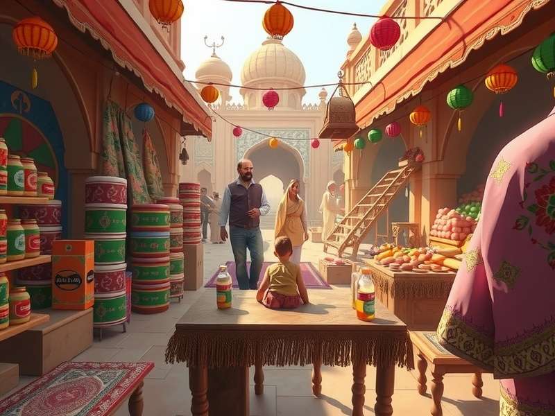Traditional Rajasthani market scene inspiring Jaipur Juggernaut Journey