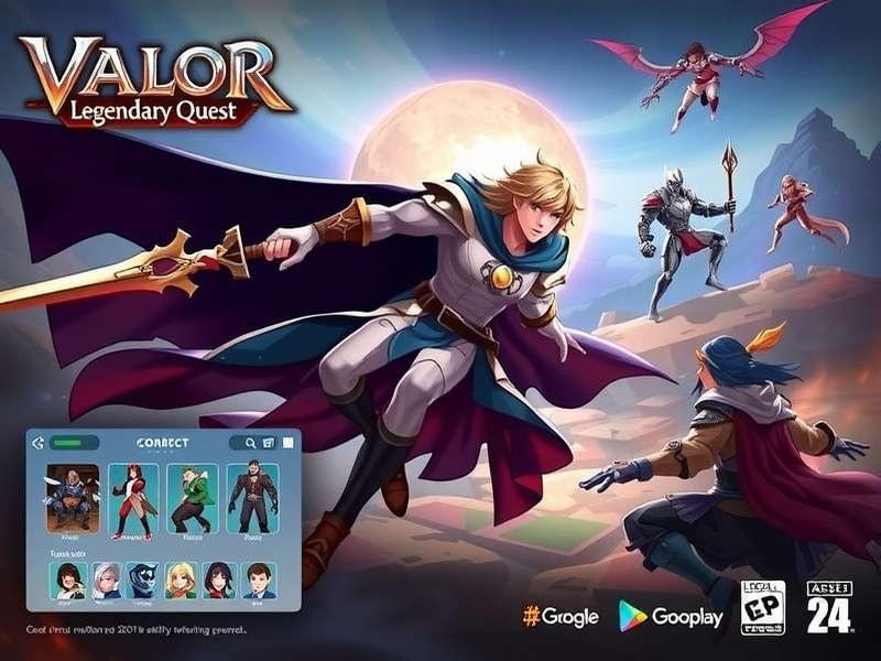 Valor S Legendary Quest story scene showing characters in dramatic moment