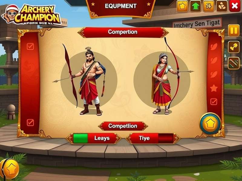 Archery Champion Indian Duel equipment customization screen