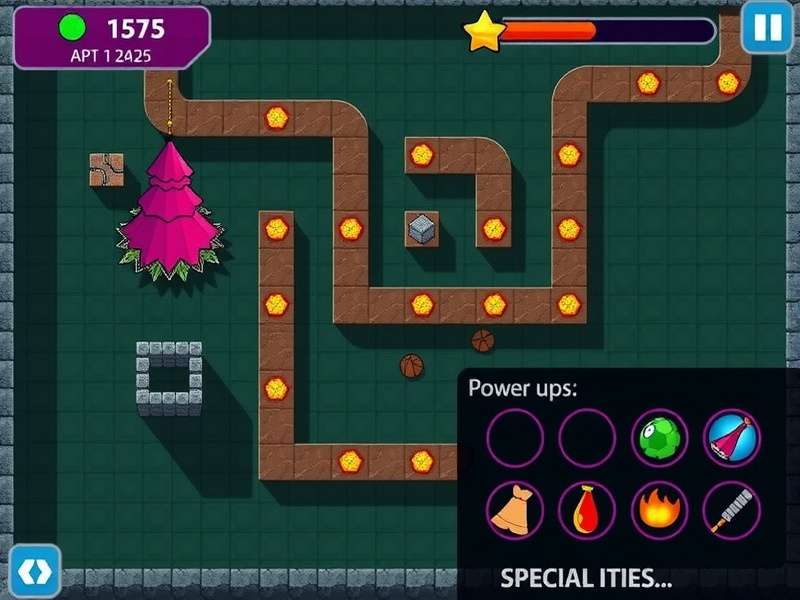 Maricha S Tricky Maze power-ups and special items display