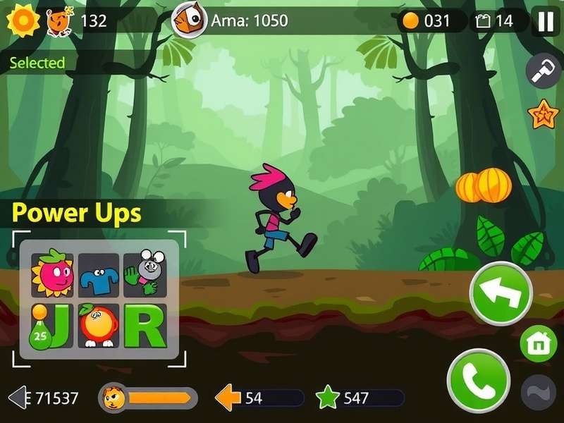 Jungle Anise Run Hero gameplay screenshot showing character running through forest