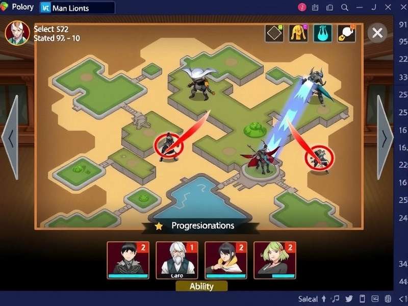 Dynamo Victory Vanguards gameplay screenshot showing character selection and map overview