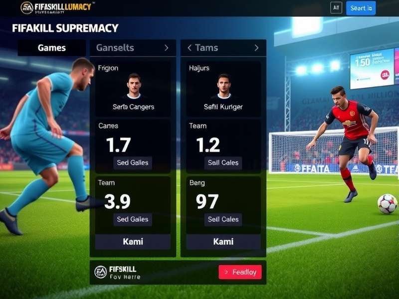 FIFASkill Supremacy gameplay screenshot showing realistic football action