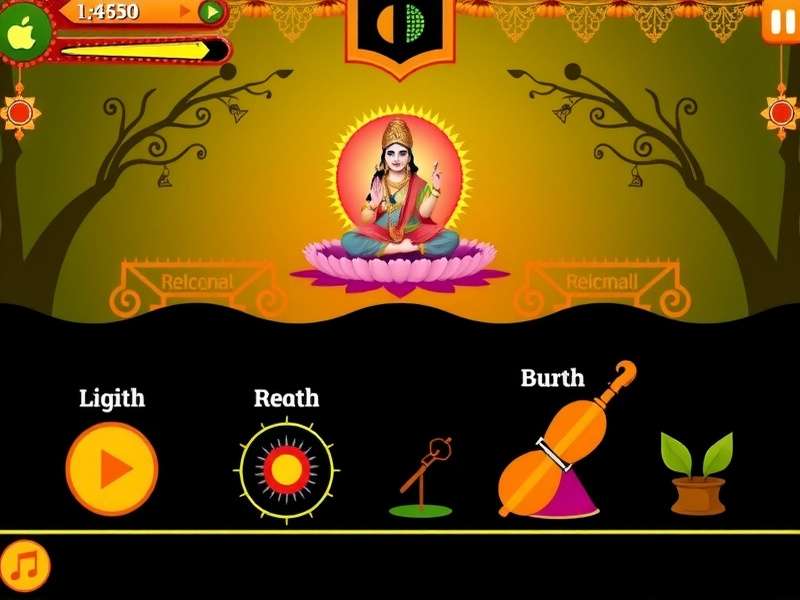 Beat Bhakti visual design showing traditional Indian art elements