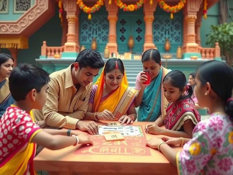 Puja Treasure Hunt participants working together to solve cultural puzzles