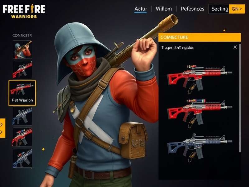 K character from Free Fire