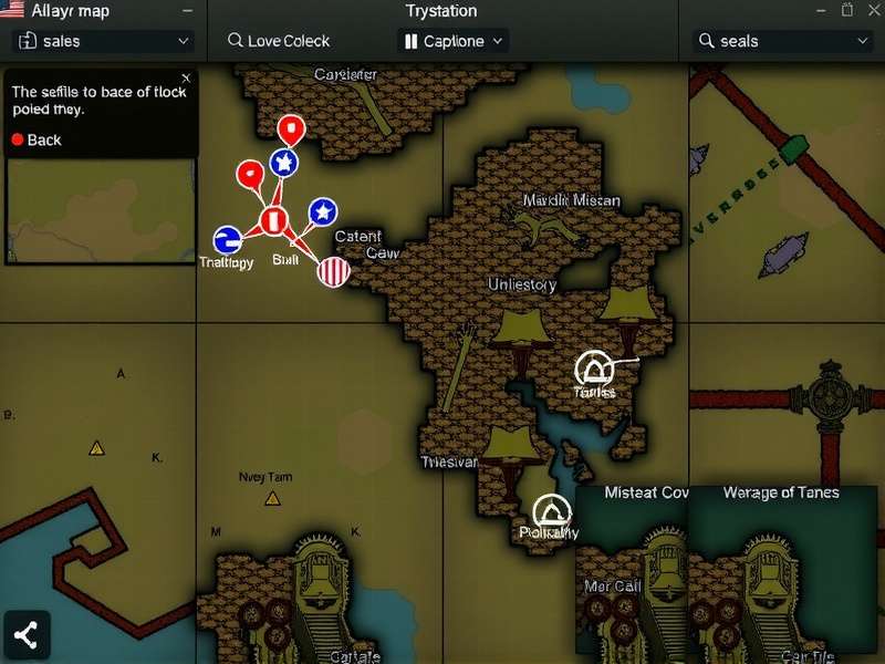 Tactical map display in Jai Hind Tank Commander