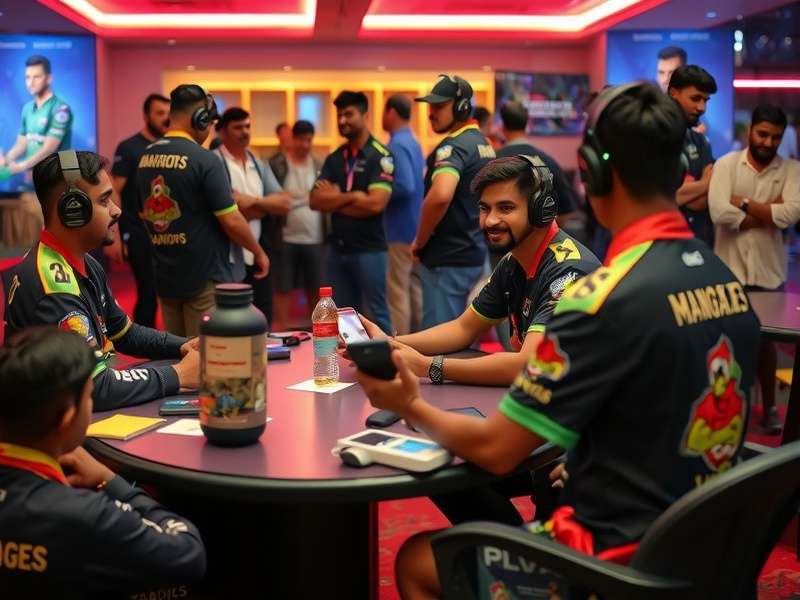 Mangalore Mighty Warriors team practicing strategy session