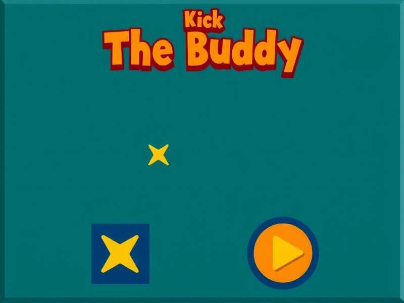Kick the Buddy Scratch gameplay screenshot showing various weapons and Buddy character
