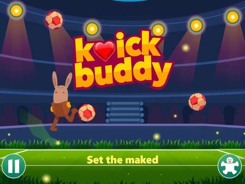 Kick the Buddy gameplay scene with various weapons and the buddy character
