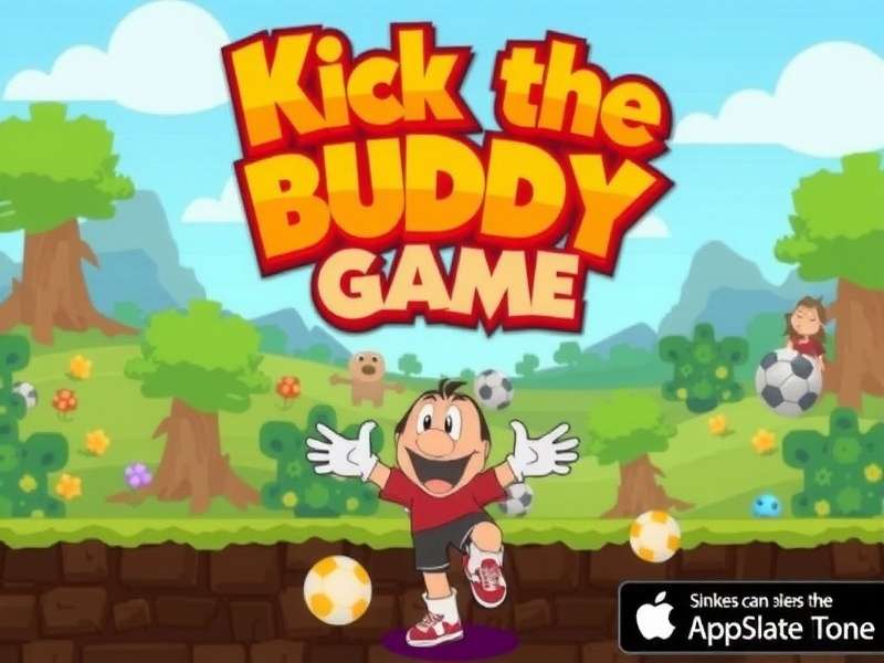 Kick The Buddy gameplay screenshot showing Buddy character and weapons