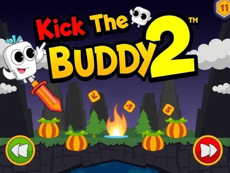 Kick The Buddy 2 Diwali special event screenshot with fireworks