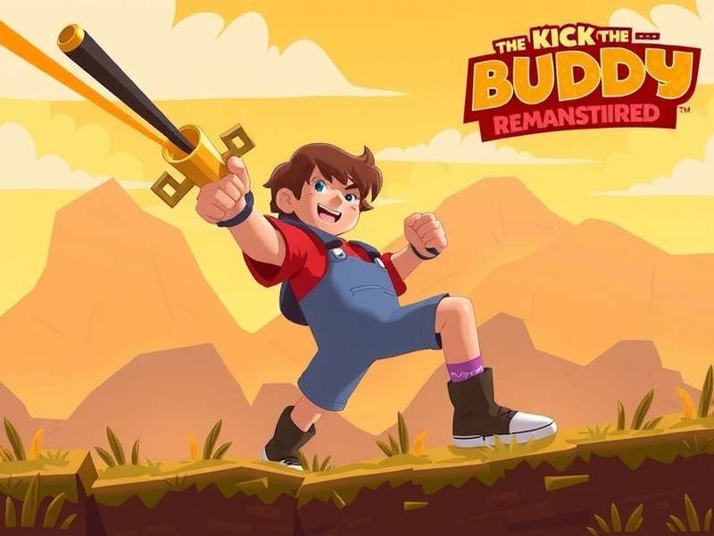 Kick The Buddy Remastered gameplay showing various weapons and explosions