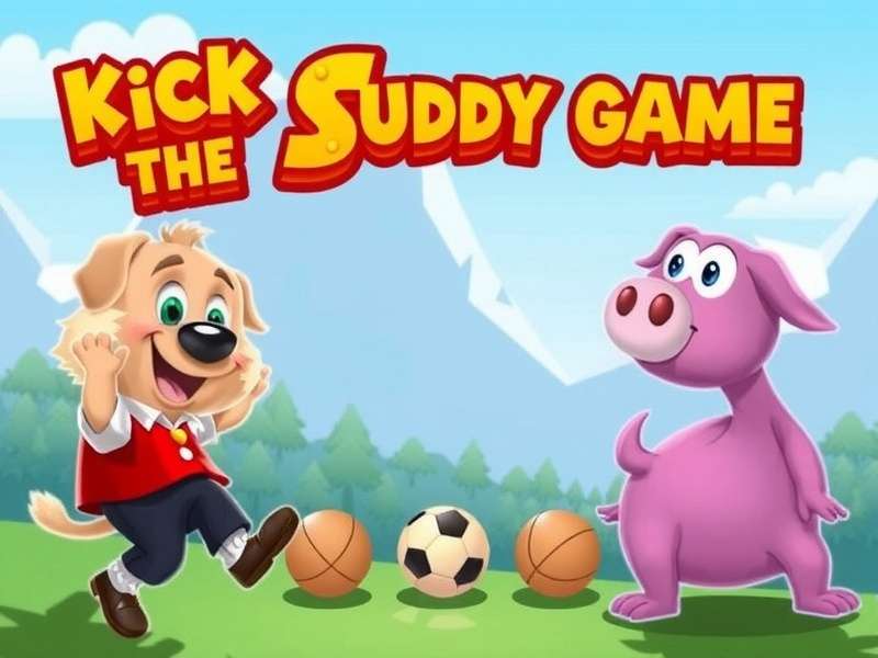 Kick The Buddy gameplay screenshot showing weapons and buddy character