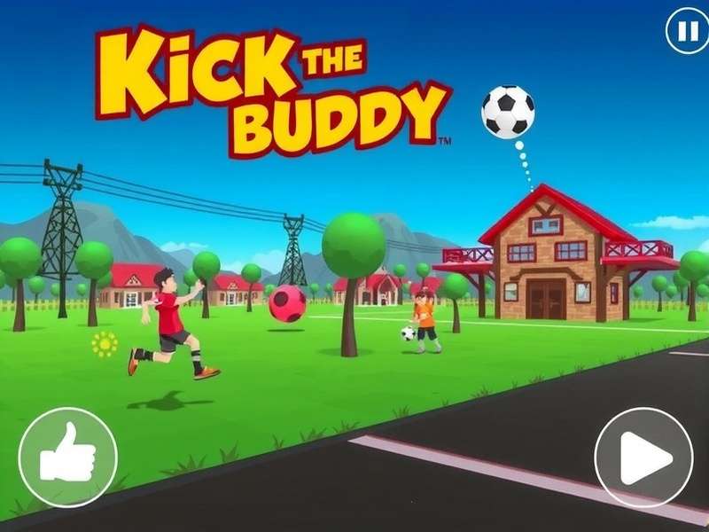 Kick The Buddy 2018 Gameplay Screenshot showing weapons and Buddy character