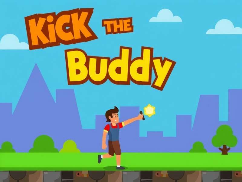 Kick The Buddy gameplay on a smartphone showing various weapons