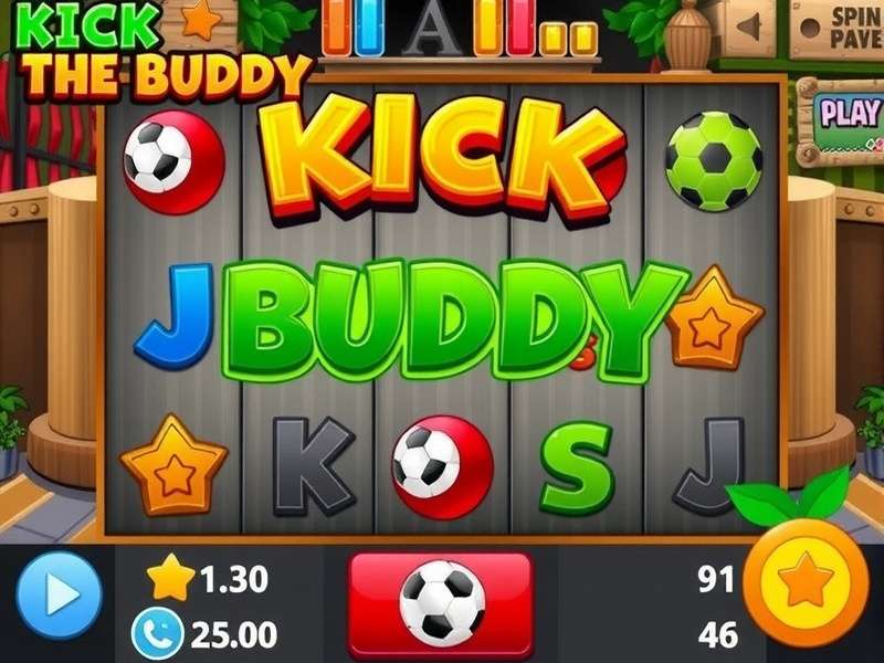 Kick The Buddy gameplay scene with weapons and explosions