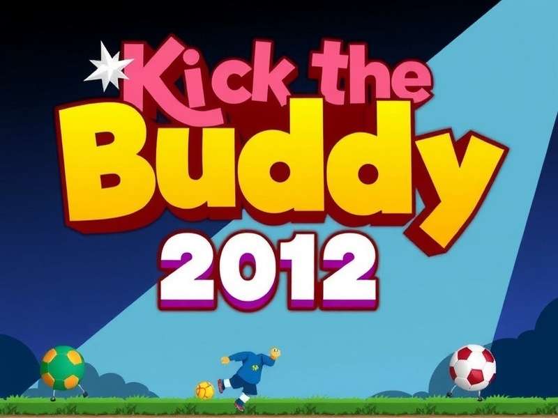 Kick The Buddy 2012 gameplay screenshot showing weapons and the Buddy character