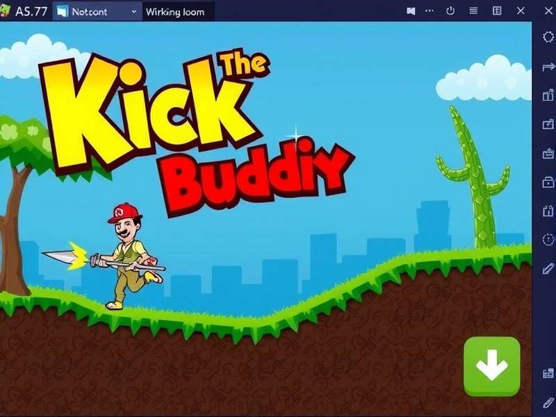 Kick The Buddy installation wizard on Windows 7 desktop