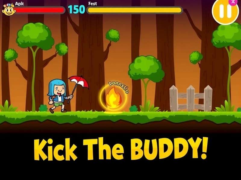 Kick The Buddy Apk – Ultimate game guide cover with weapon arsenal and buddy character